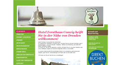 Desktop Screenshot of hotel-forsthaus-coswig.de